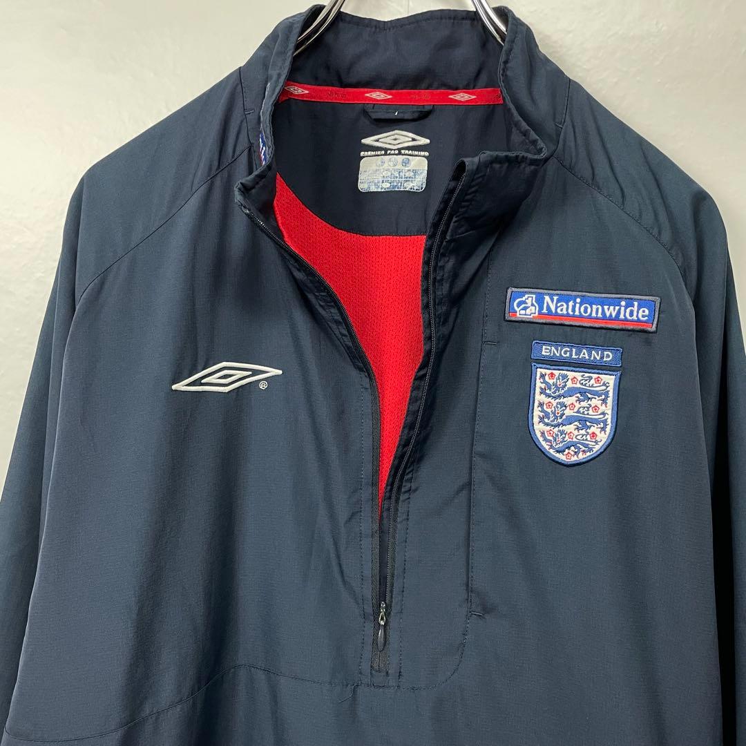 UMBRO サッカー イングランド代表　ハーフジップ トレーニングウェア